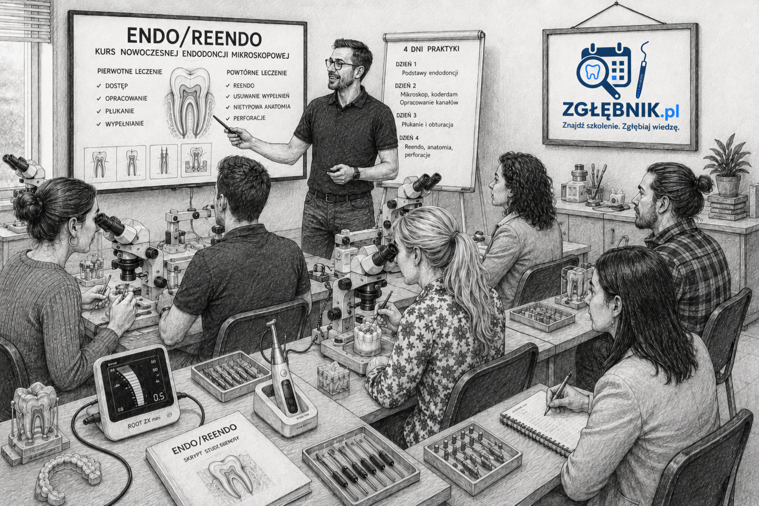 ENDO REENDO Gdańsk – kurs endodoncji mikroskopowej z Wojciechem Wilkońskim