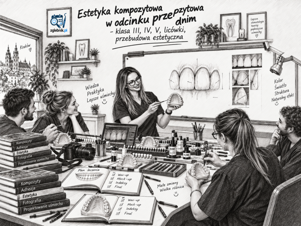 Estetyka kompozytowa Kraków – licówki oraz odbudowy klasy III, IV i V