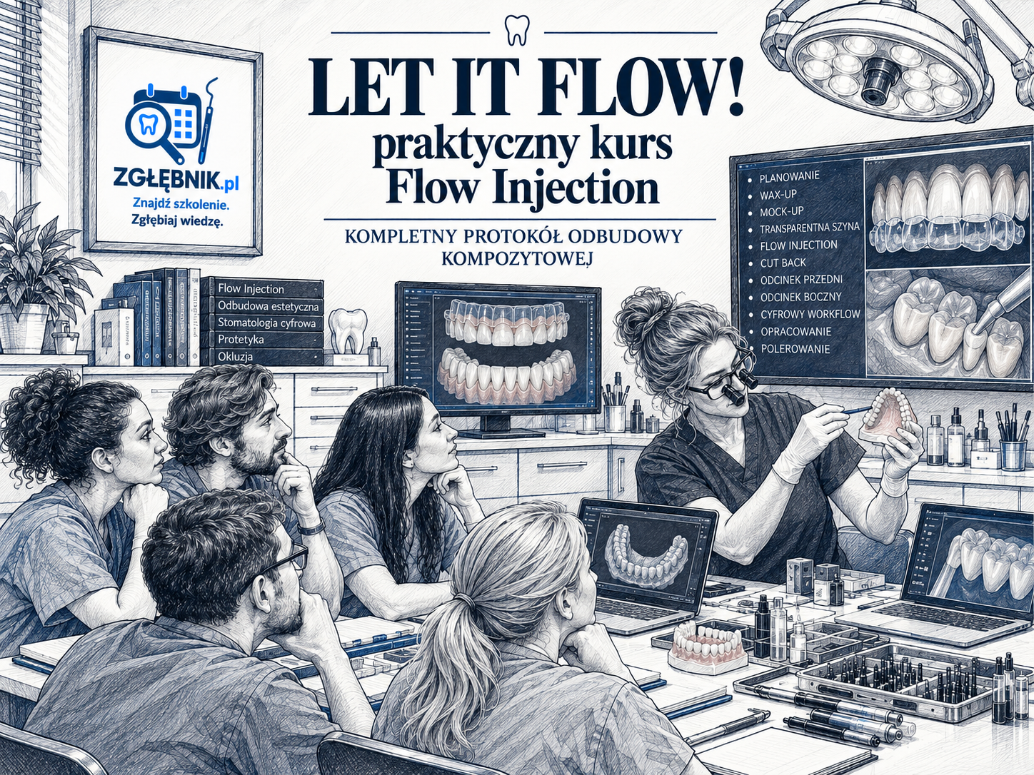 LET IT FLOW – praktyczny kurs Flow Injection dla dentystów