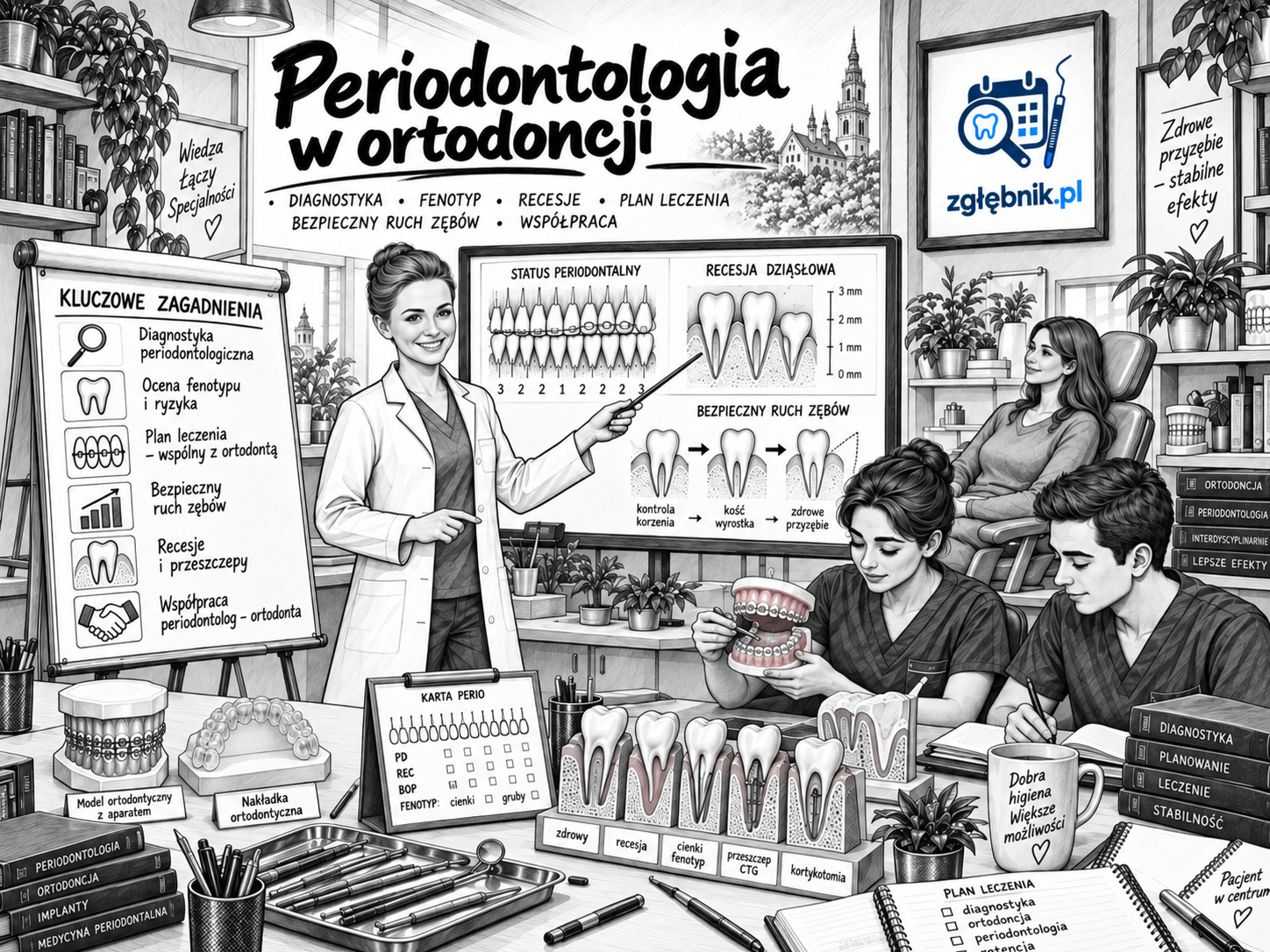 Periodontologia w ortodoncji – leczenie pacjentów z chorobami przyzębia