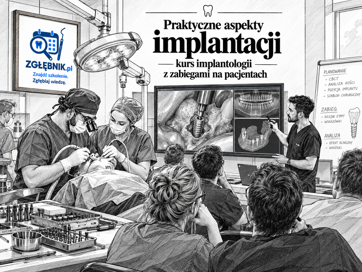 Kurs implantologii na pacjentach Legionowo – praktyczne zabiegi