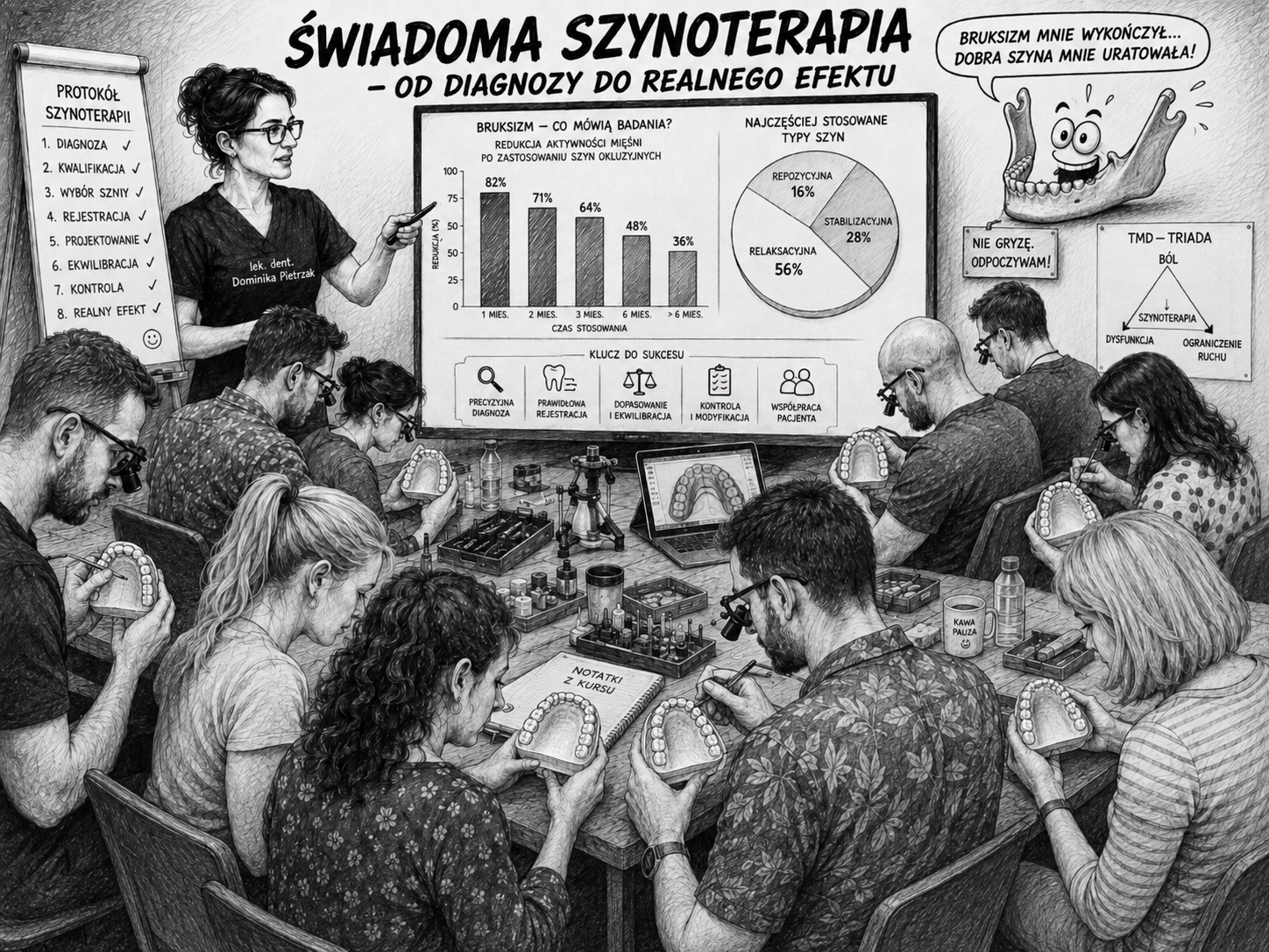 Świadoma szynoterapia – od diagnozy do efektu Świadoma szynoterapia – kurs diagnostyki TMD i terapii szynami