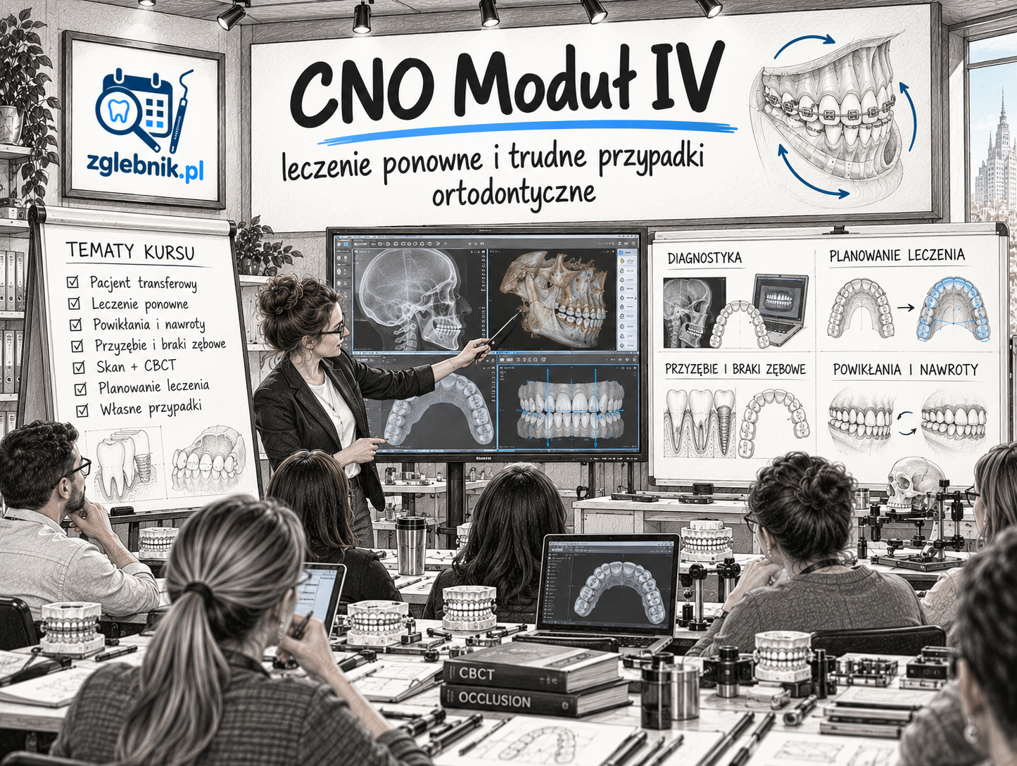 CNO Moduł IV – kurs leczenia ponownego i trudnych przypadków ortodontycznych