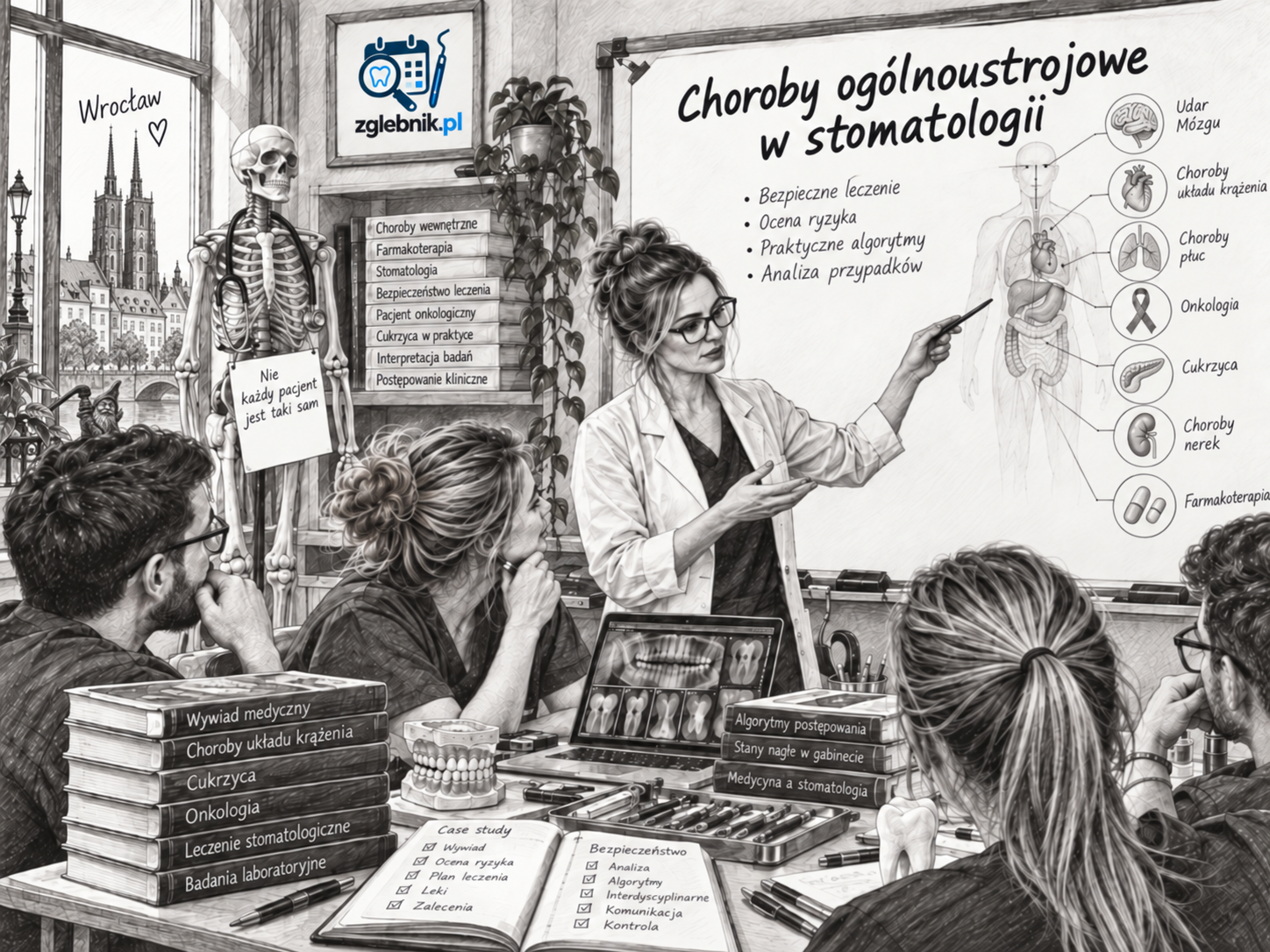 Schorzenia ogólnoustrojowe w stomatologii – kurs dla dentystów