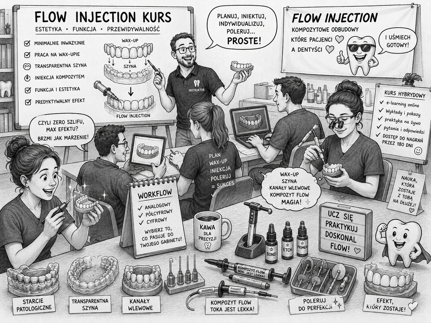 Flow Injection kurs Poznań – technika iniekcyjna Flow Injection kurs Poznań – technika iniekcyjna i licówki kompozytowe