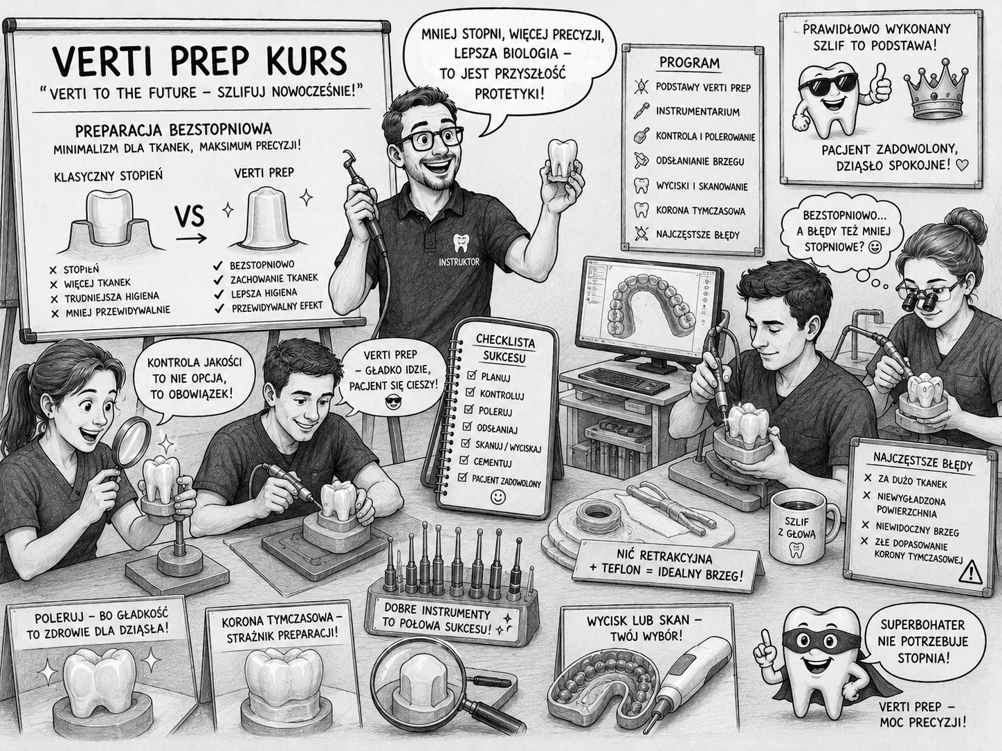 Verti Prep – kurs preparacji bezstopniowej Verti Prep kurs – preparacja bezstopniowa pod korony