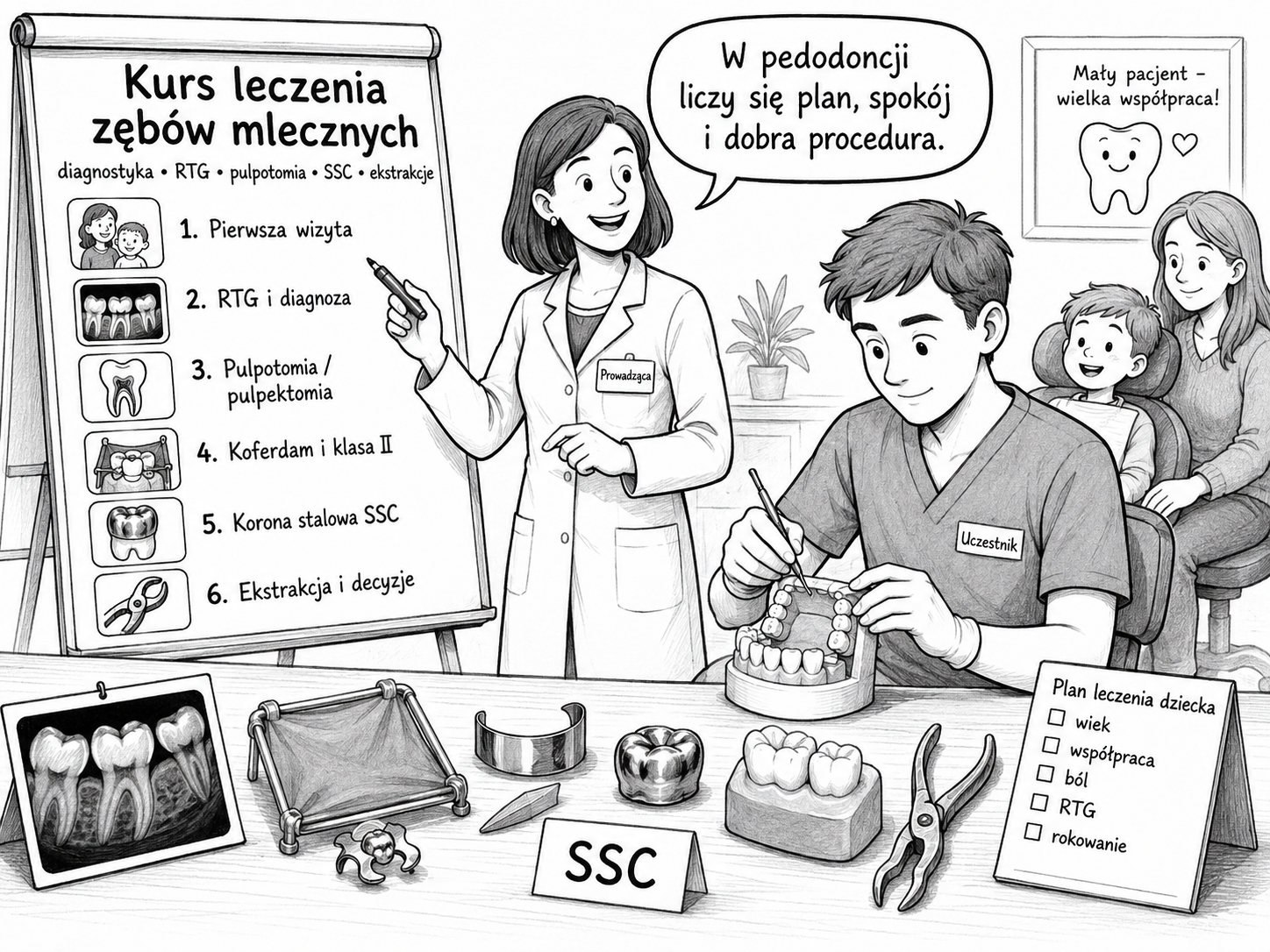 Mleczaki bez tajemnic – kurs leczenia zębów mlecznych Kurs leczenia zębów mlecznych ze Swietłaną Kozaczuk w Warszawie