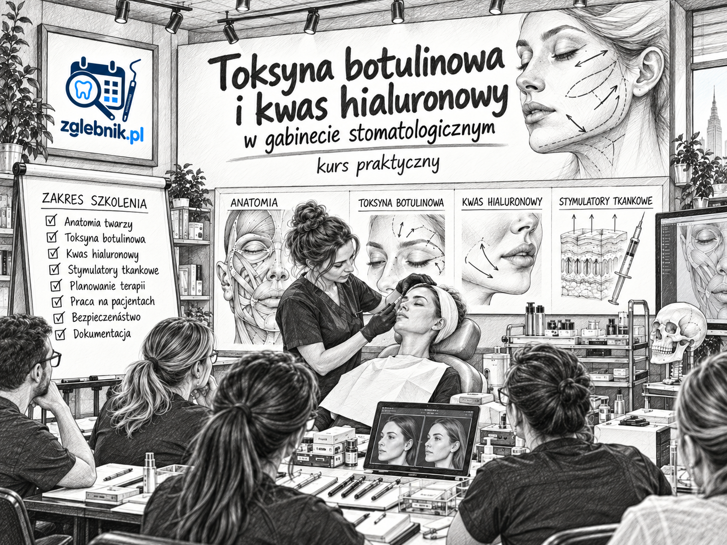 Kurs medycyny estetycznej dla dentystów – toksyna botulinowa i kwas hialuronowy