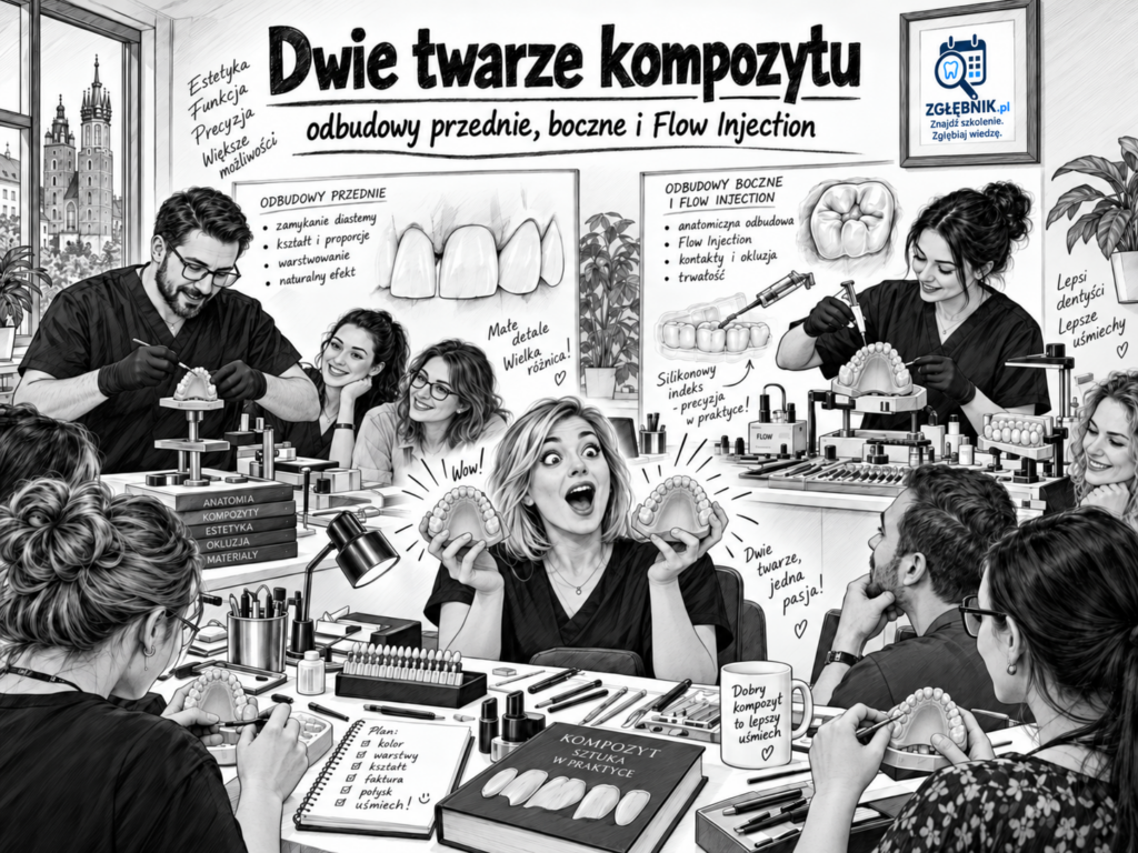 Dwie twarze kompozytu – kurs Flow Injection i odbudów kompozytowych w Krakowie