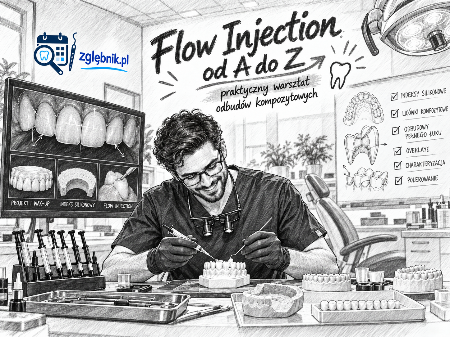 Flow Injection od A do Z – praktyczny warsztat odbudów kompozytowych