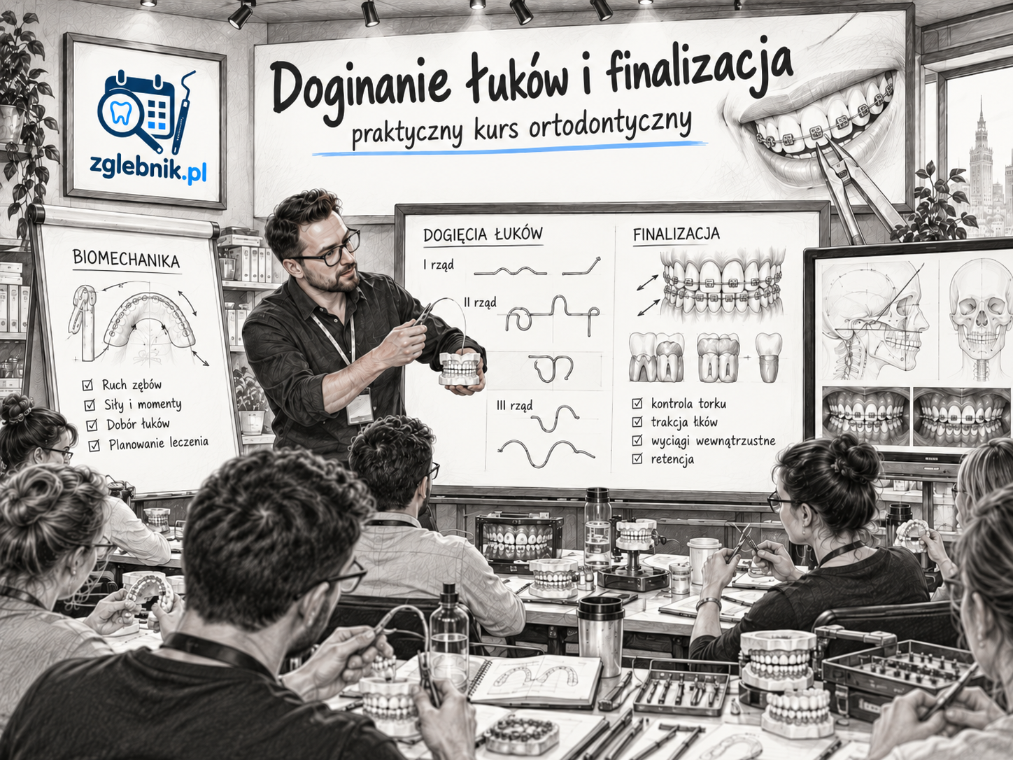 Doginanie łuków i finalizacja leczenia ortodontycznego Doginanie łuków i finalizacja – praktyczny kurs ortodontyczny