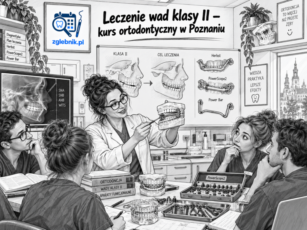 Leczenie wad klasy II – kurs aparatów stałych czynnościowych w Poznaniu