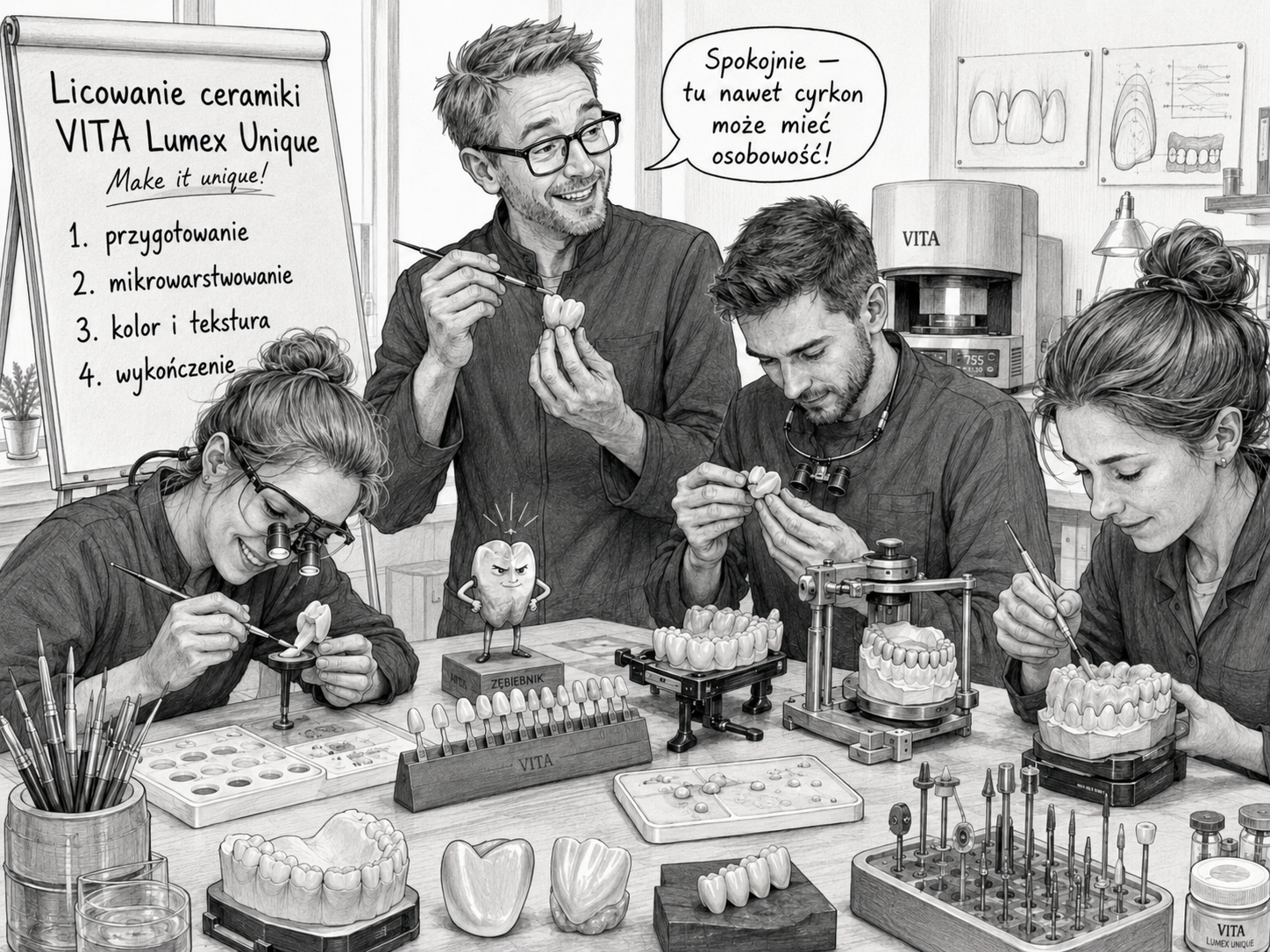 VITA Lumex Unique – kurs licowania ceramiki VITA Lumex Unique kurs – licowanie i mikrowarstwowanie ceramiki
